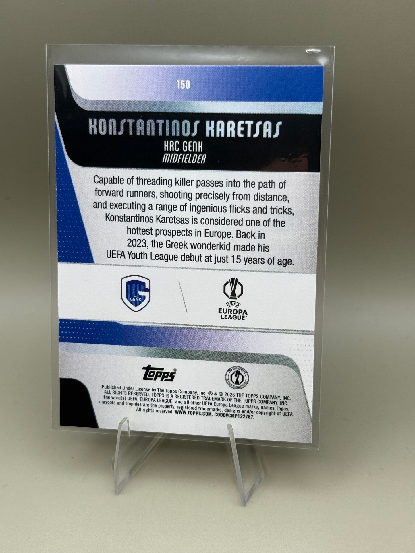Konstantinos Karetsas | Rookie | KRC Genk (BVB Dortmund) | Topps