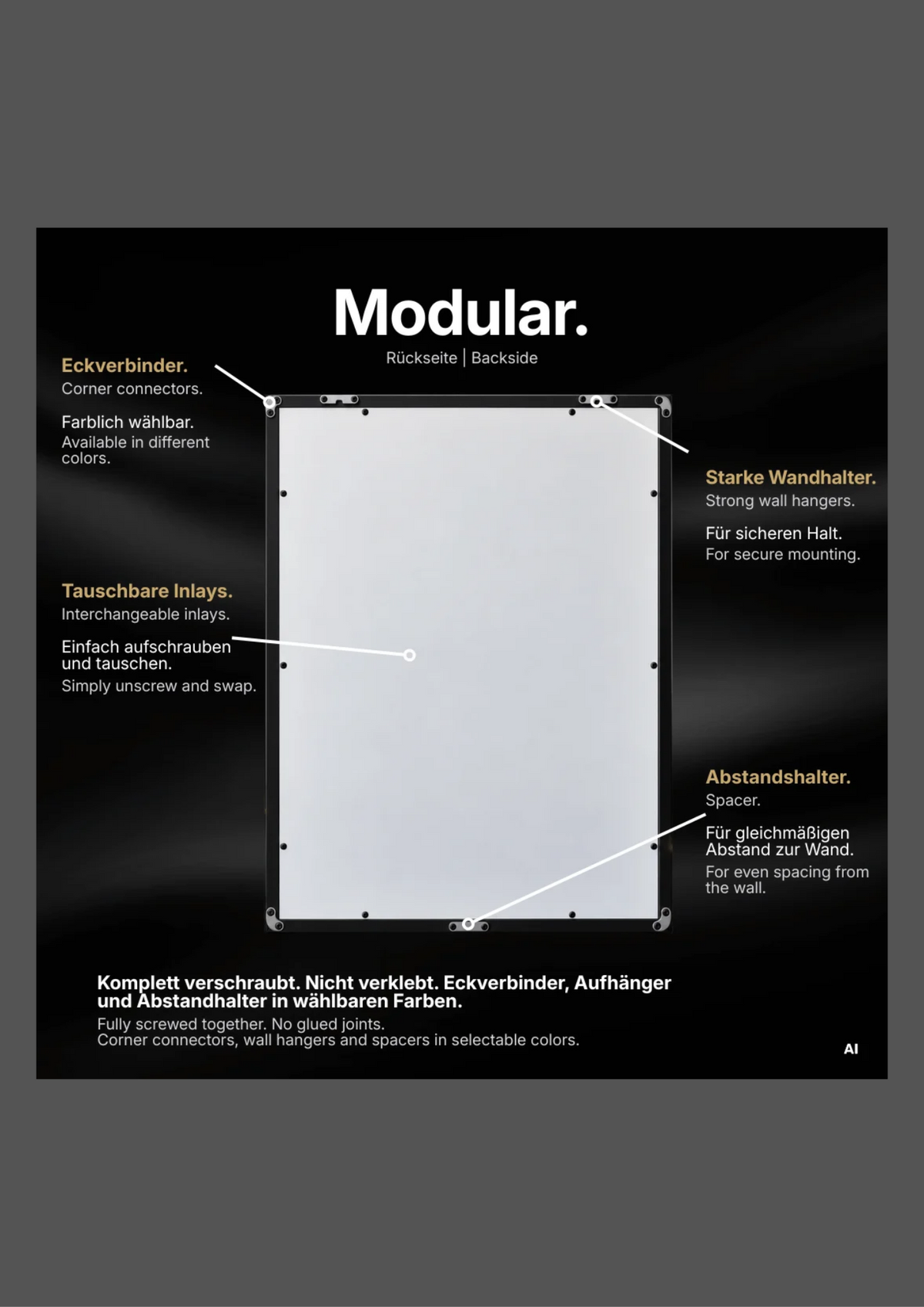 433 Display „Premium“ – Klappbar mit UV-Schutzscheibe