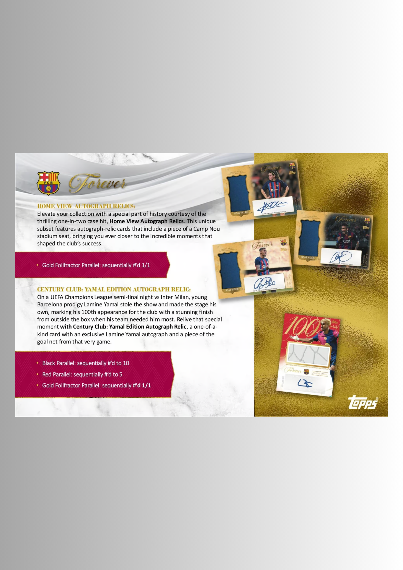 2025/26 Topps Forever FC Barcelona Hobby Box