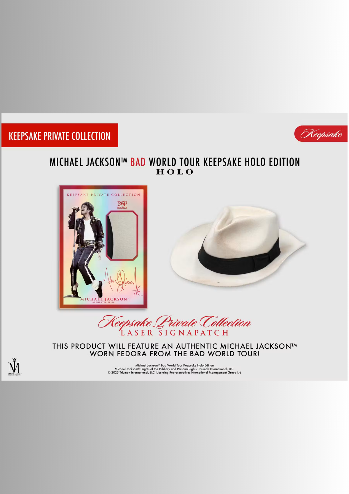 2026 Michael Jackson Bad World Tour Keepsake Holo Edition | Breaker Box