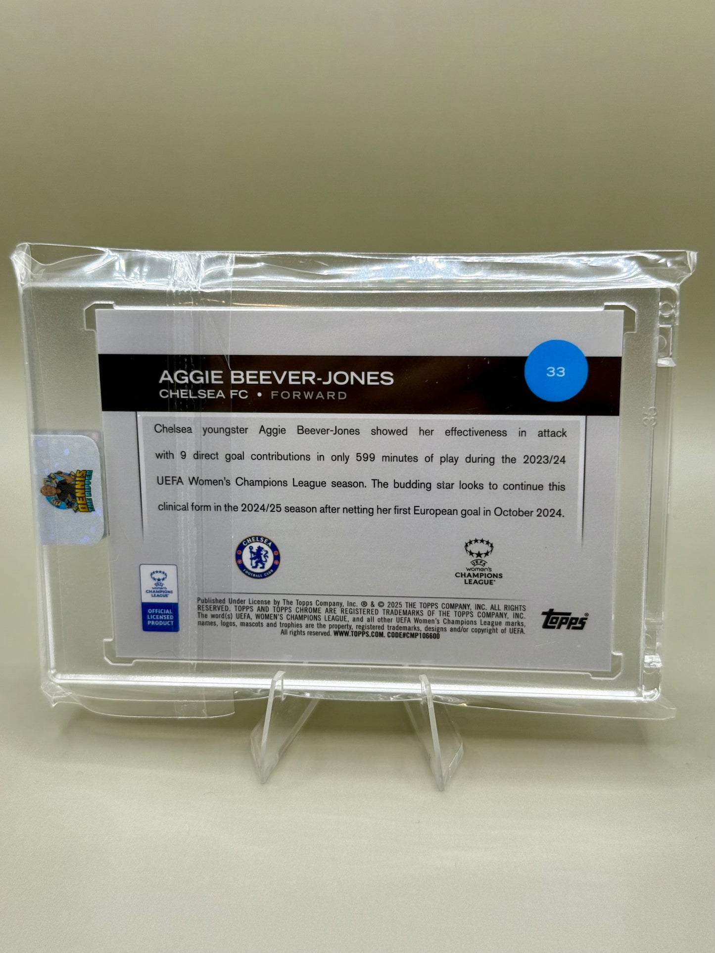 Topps Chrome UWCL 2024/25 | Aggie Beever Jones | Chelsea FC | Future Stars | Starting XI
