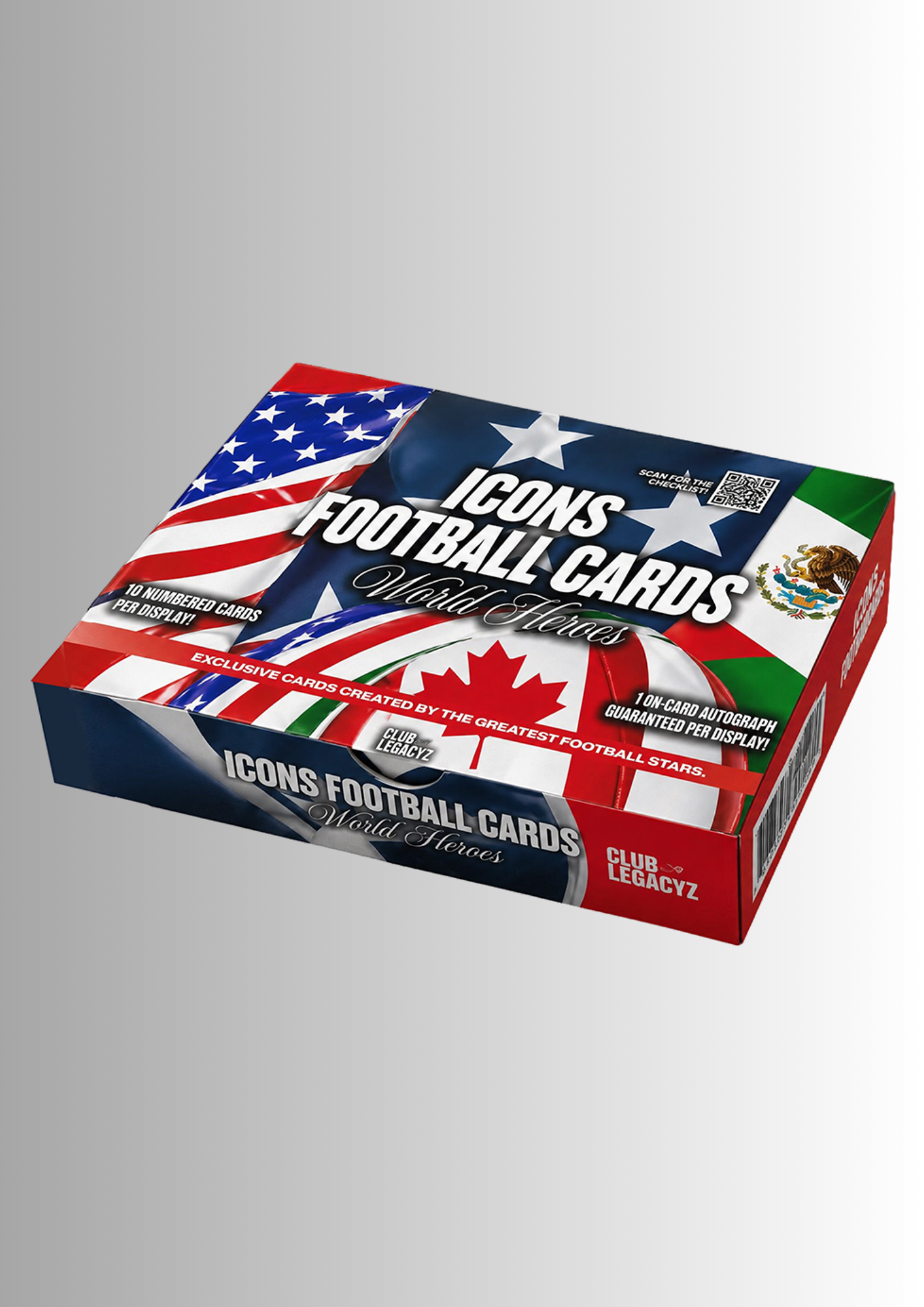 Pre Order! Club Legacyz Icons 4th Edition World Heroes Football Cards - Hobby Box