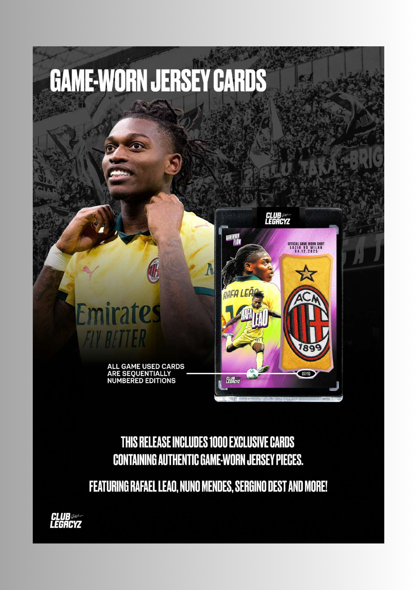 Pre Order! Club Legacyz Icons 4th Edition World Heroes Football Cards - Hobby Box