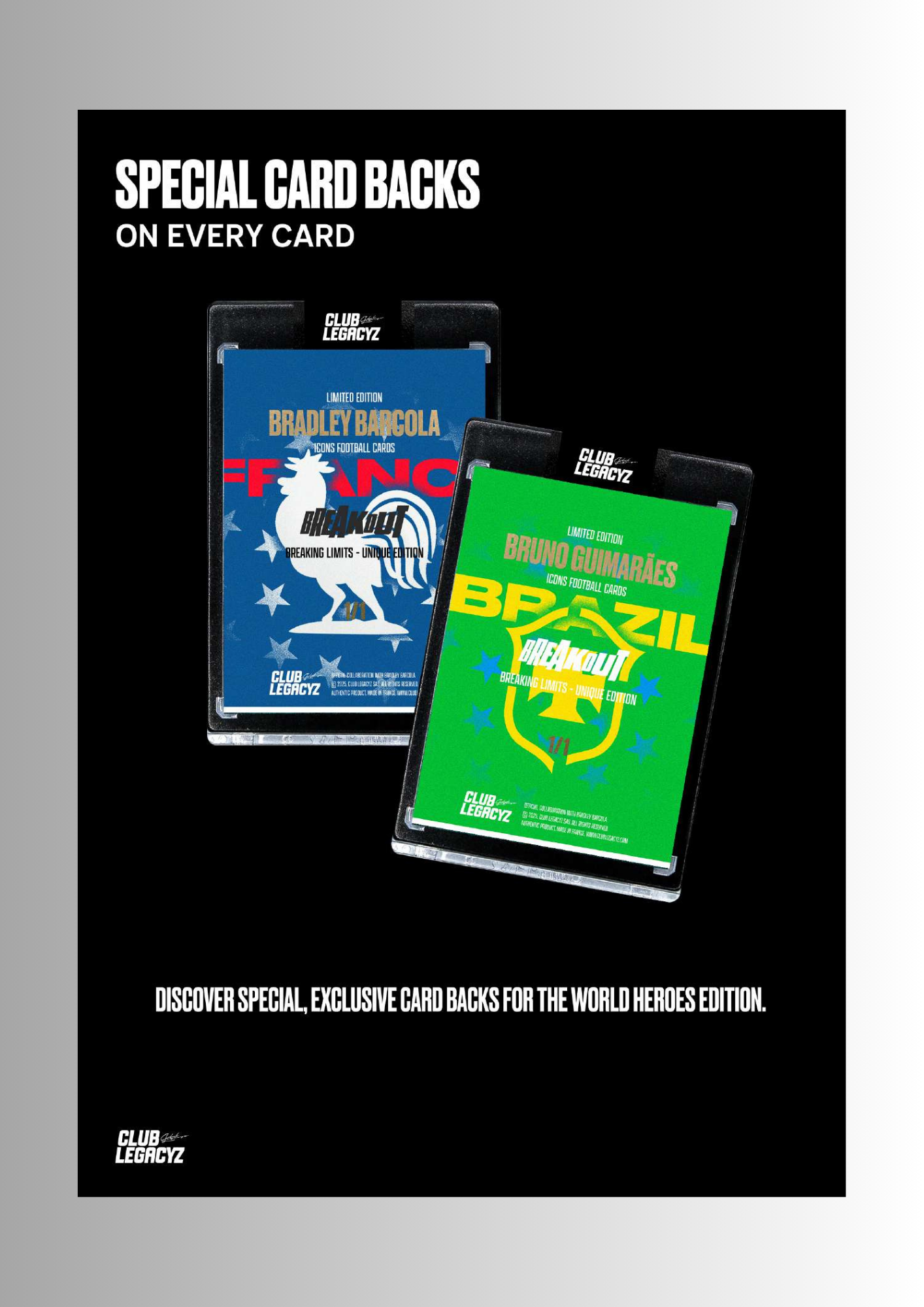 Pre Order! Club Legacyz Icons 4th Edition World Heroes Football Cards - Hobby Box