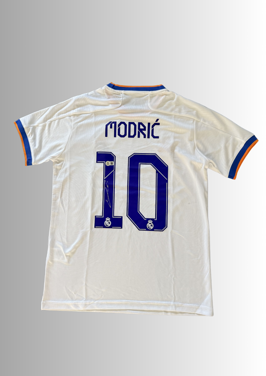 Trikot Luka Modric #10 Real Madrid 21/22 Home UCL Signed Jersey (Beckett COA)