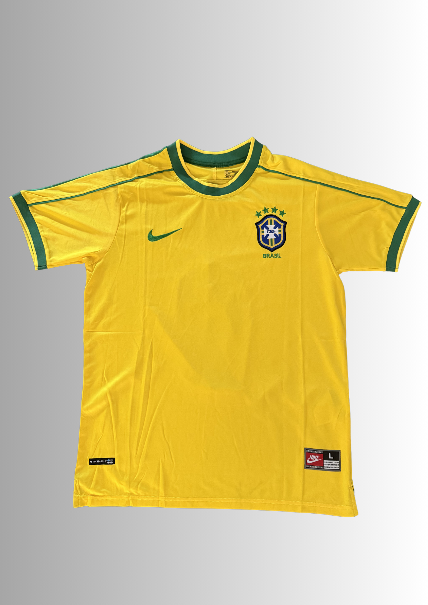 Trikot Ronaldo Nazario #9 Brazil 1998 Home Signed Jersey (Beckett COA)