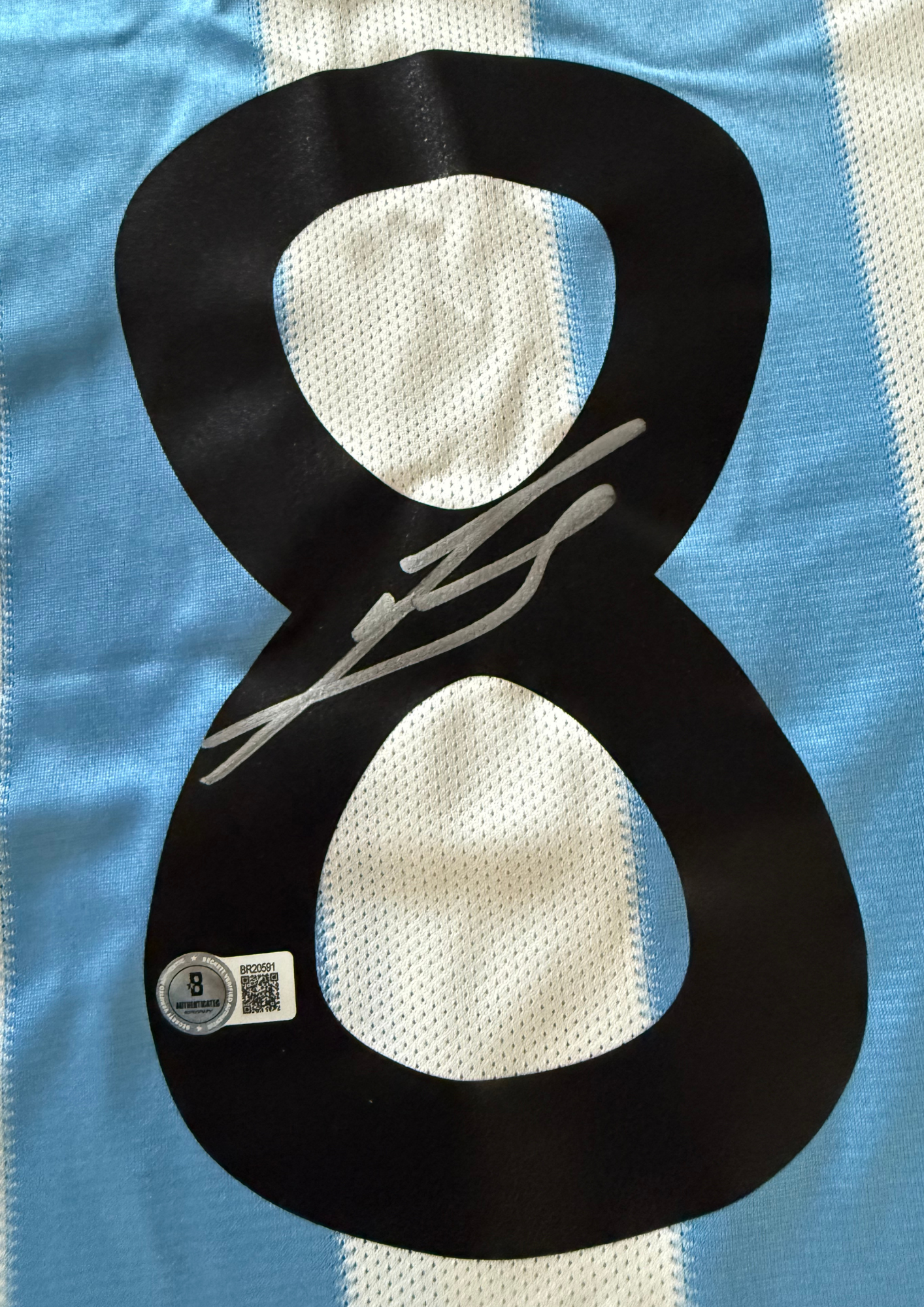 Javier Zanetti #8 Argentinien Signed Jersey (Beckett COA)