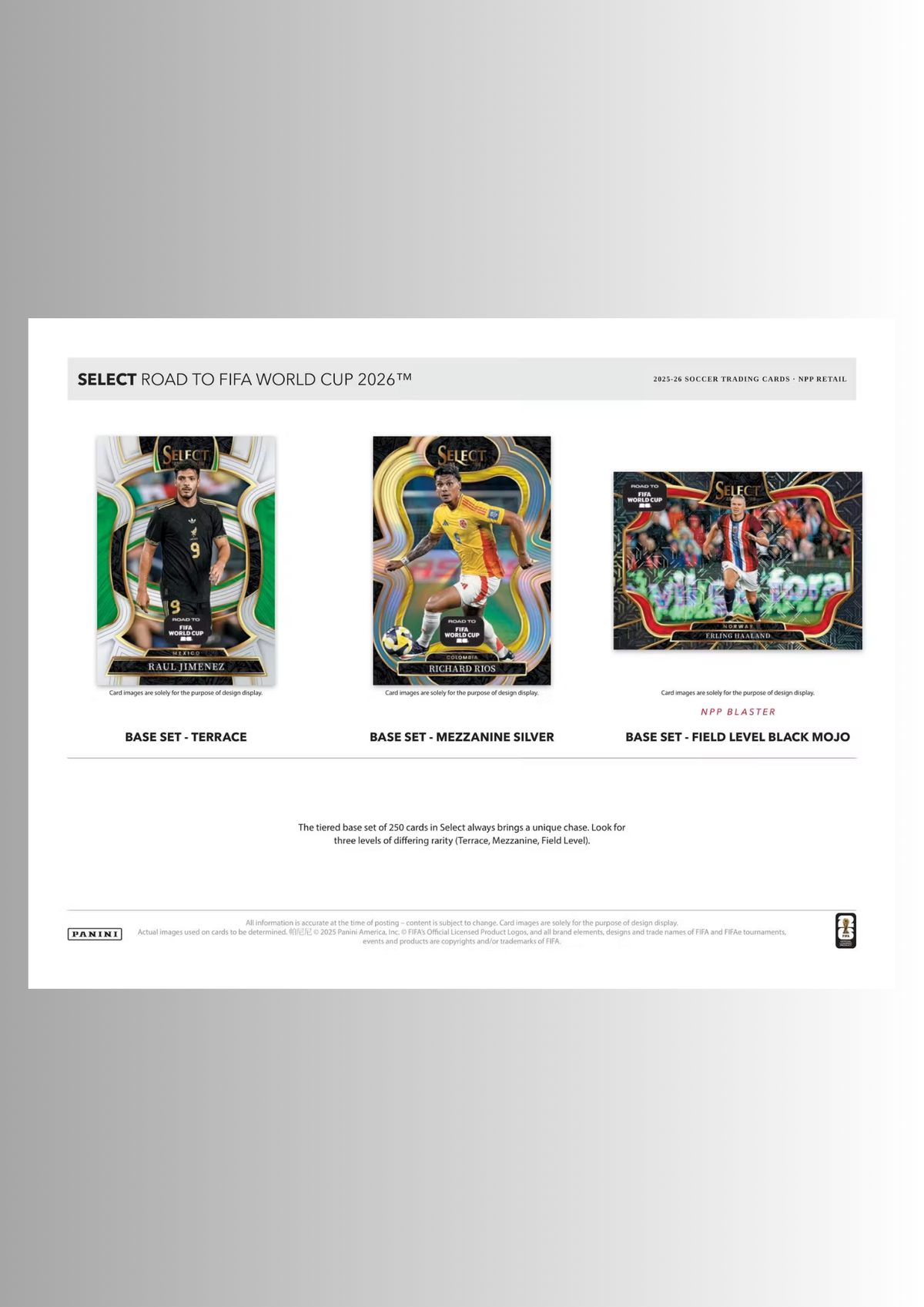 2025/26 Panini Select Road to FIFA World Cup Soccer - Mega Box