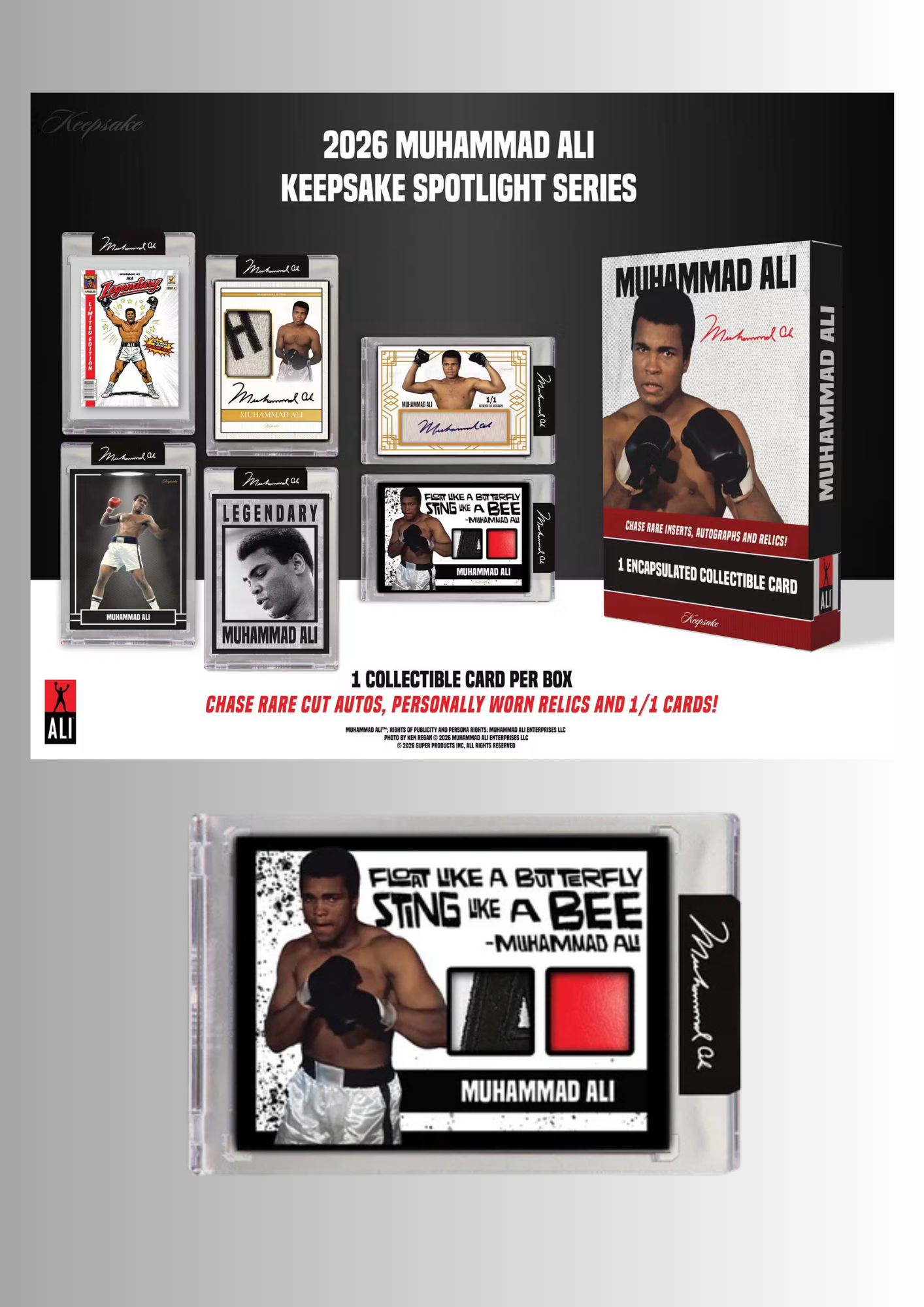 2026 Keepsake Muhammad Ali Spotlight Series Hobby