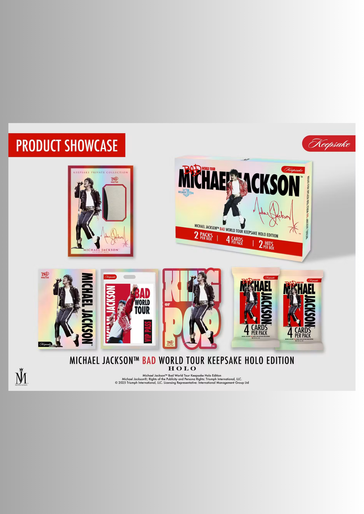 2026 Michael Jackson Bad World Tour Keepsake Holo Edition | Breaker Box