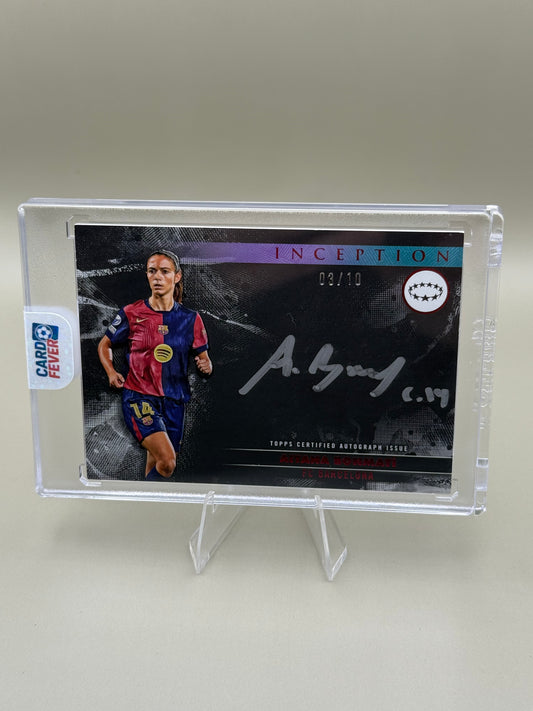 Aitana Bonmati | Barcelona | Topps Inception 2024/25 | Silver Signings Autogramm on Card | limitiert 03/10