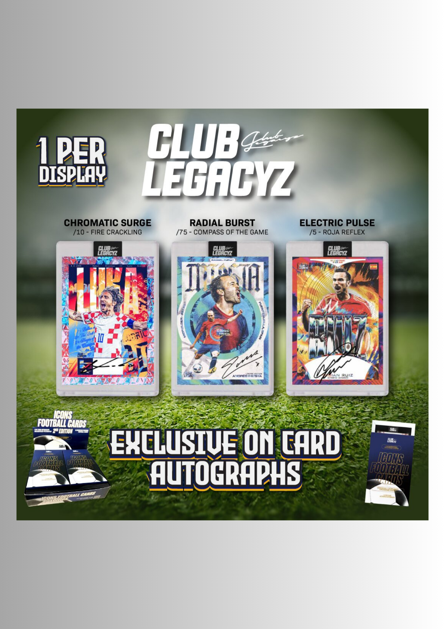 Club Legacyz Icons 2nd Edition Soccer Cards - 1/6 | live Break