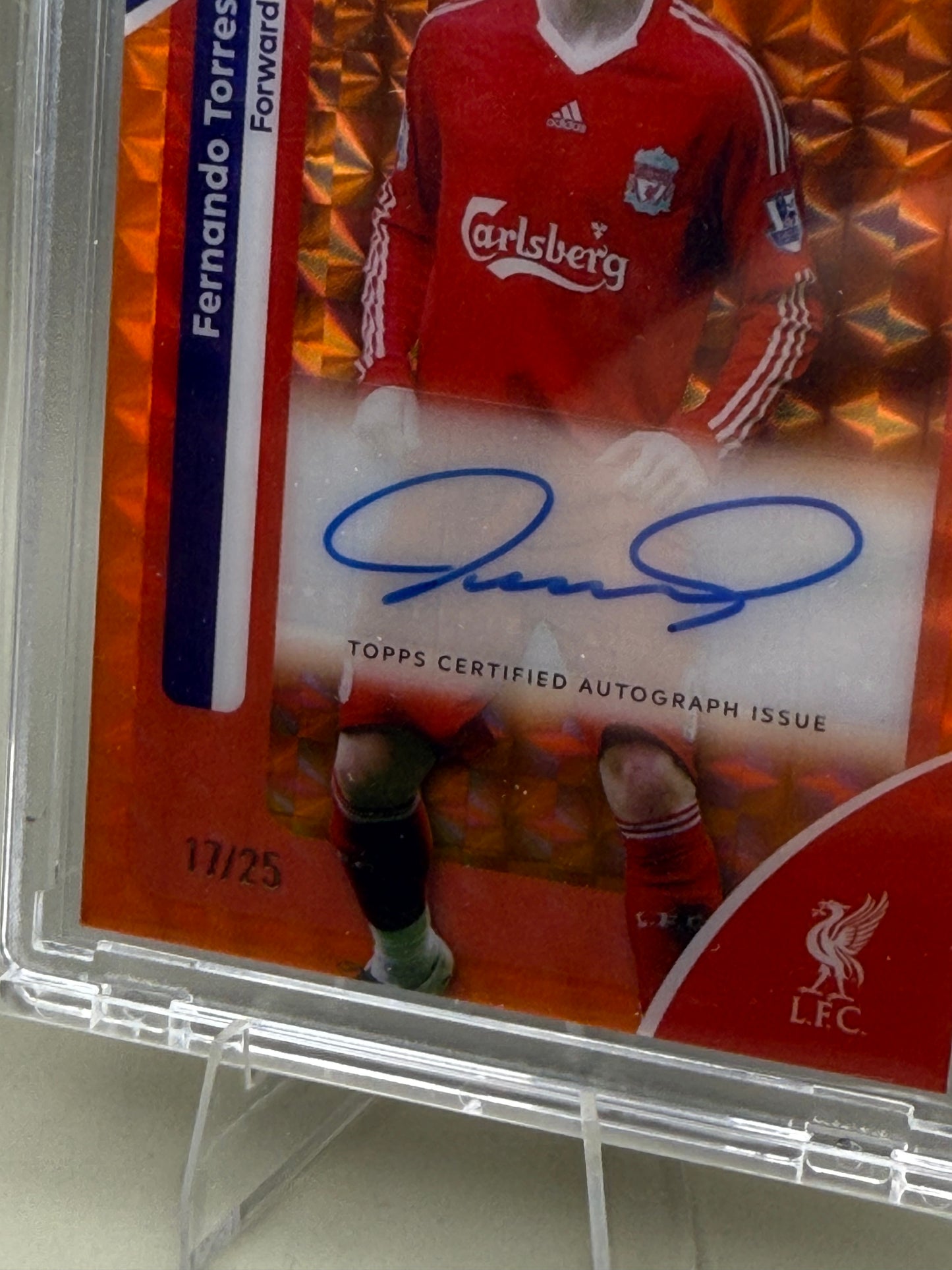 Fernando Torres | Topps Chrome Premier League | Liverpool | Auto | limitiert /25