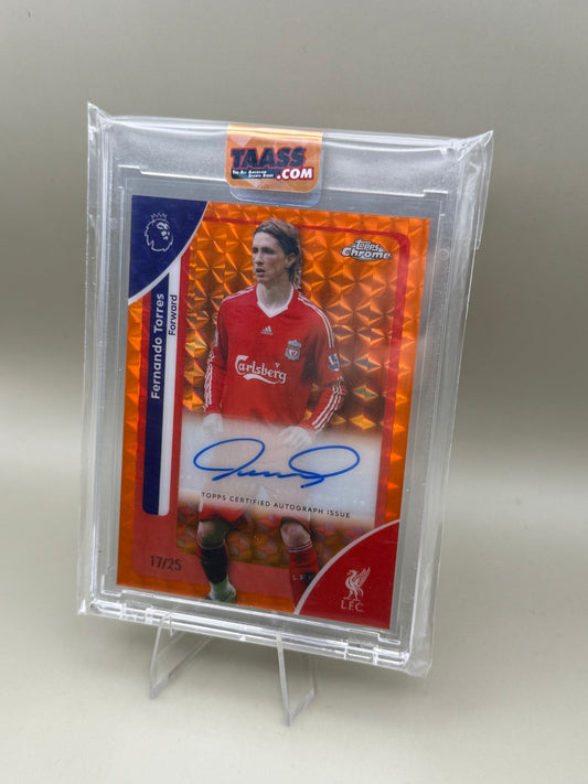 Fernando Torres | Topps Chrome Premier League | Liverpool | Auto | limitiert /25