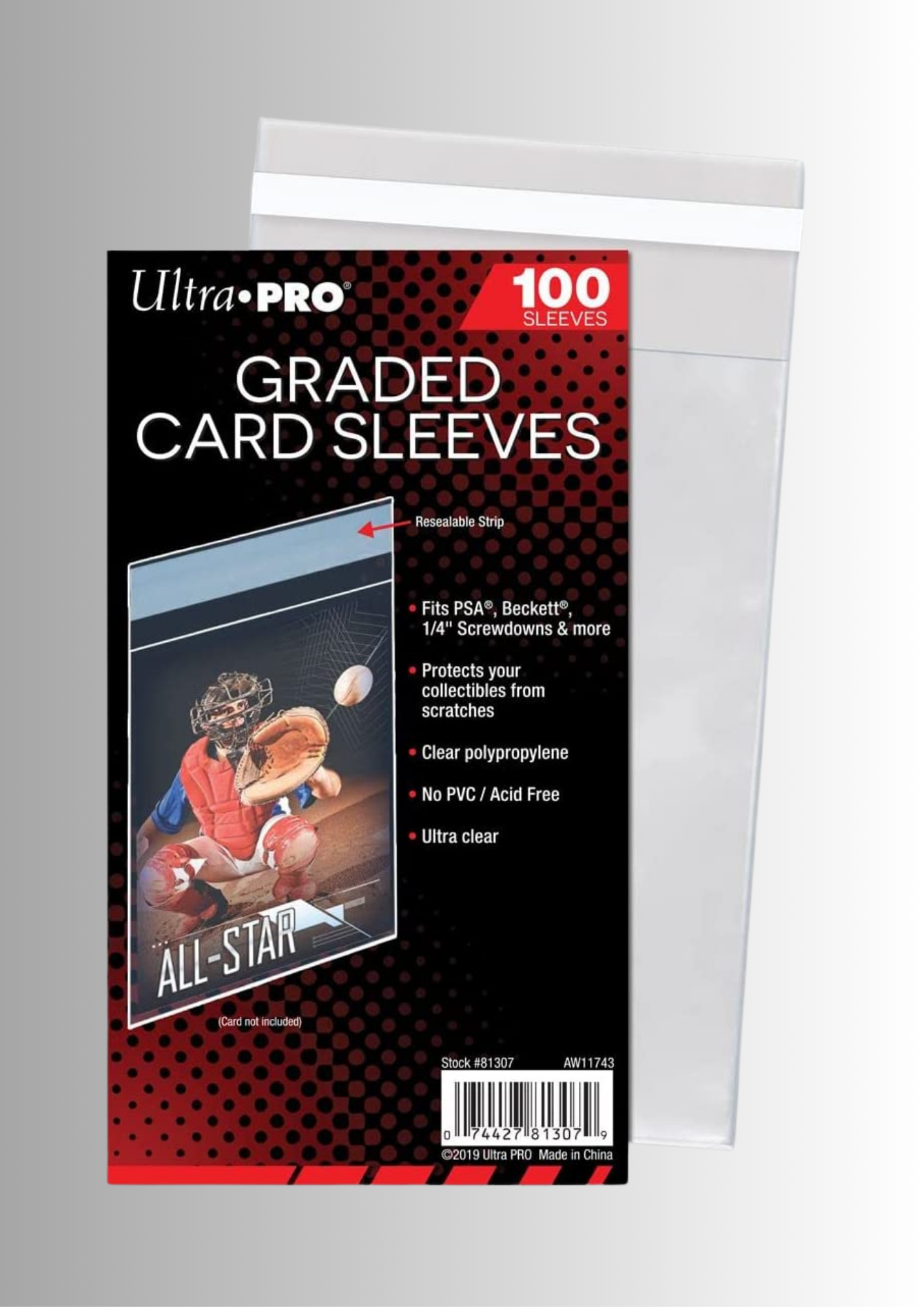 Ultra PRO Graded Card Sleeves Resealable