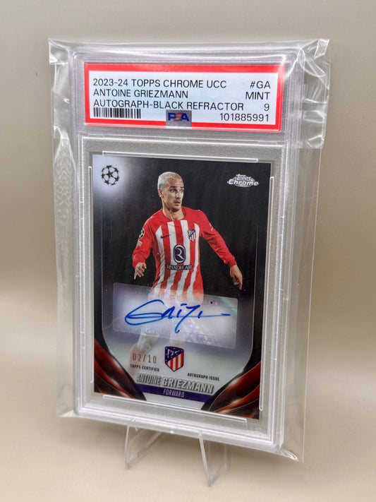 Antoine Griezmann | Topps Chrome UCC | Autograph Black Refractor | PSA9