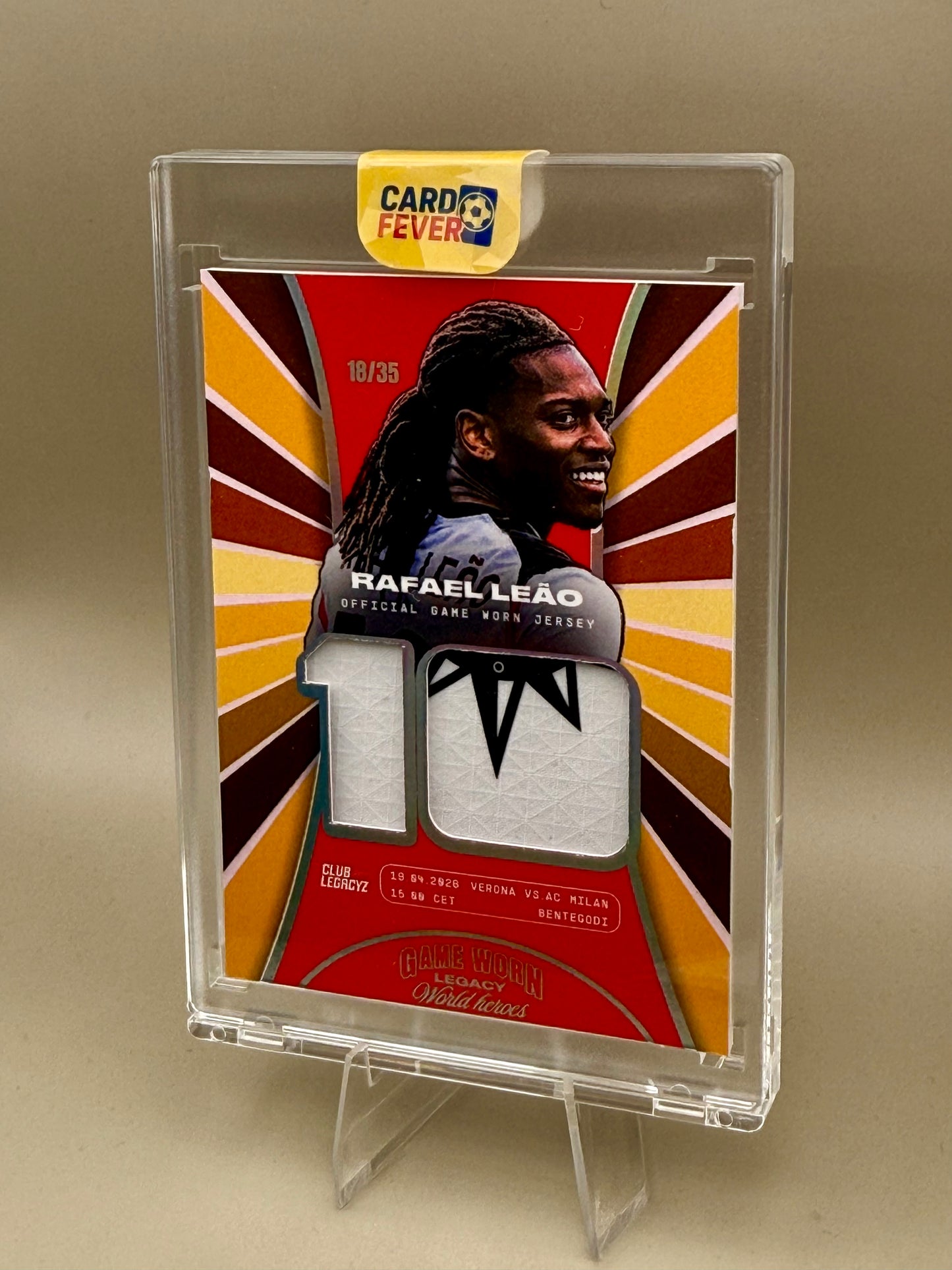 Rafael Leao | Game Worn Patch | limitiert /35 | Club Legacyz 4th Edition