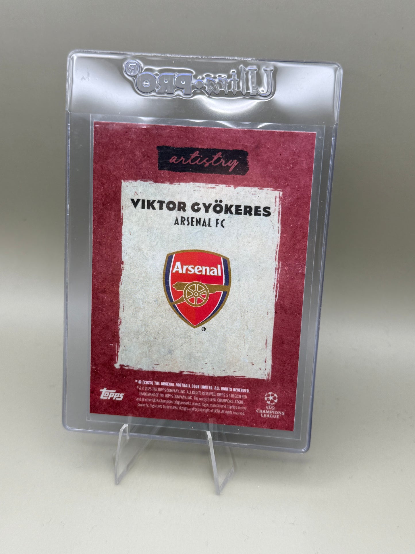 Topps Deco Viktor Gyökeres | Arsenal FC | Artistry