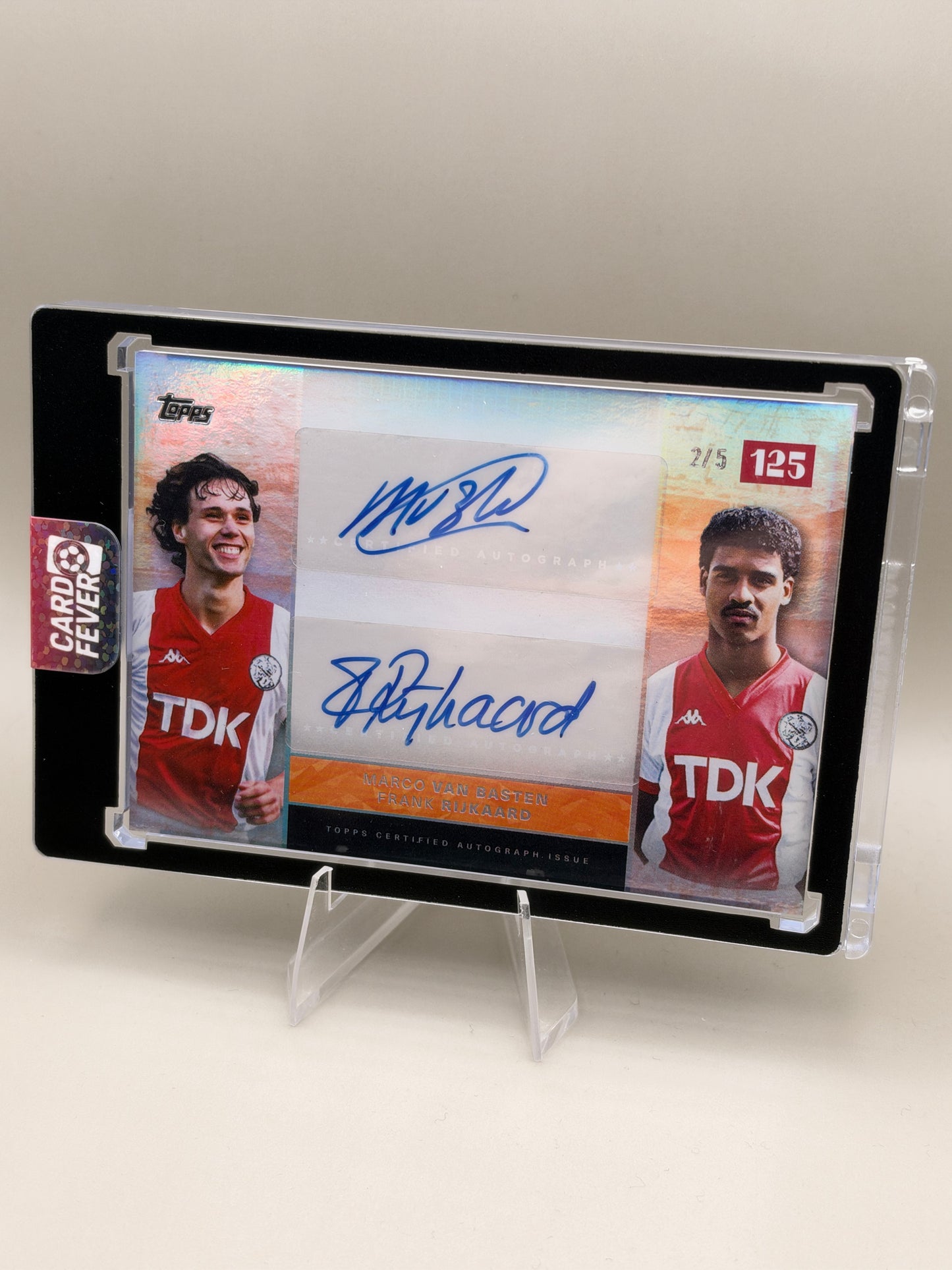 Topps 125th Anniversary Ajax Amsterdam | Dual Auto, Partnerships, Marco van Basten & Frank Rijkaard | /5
