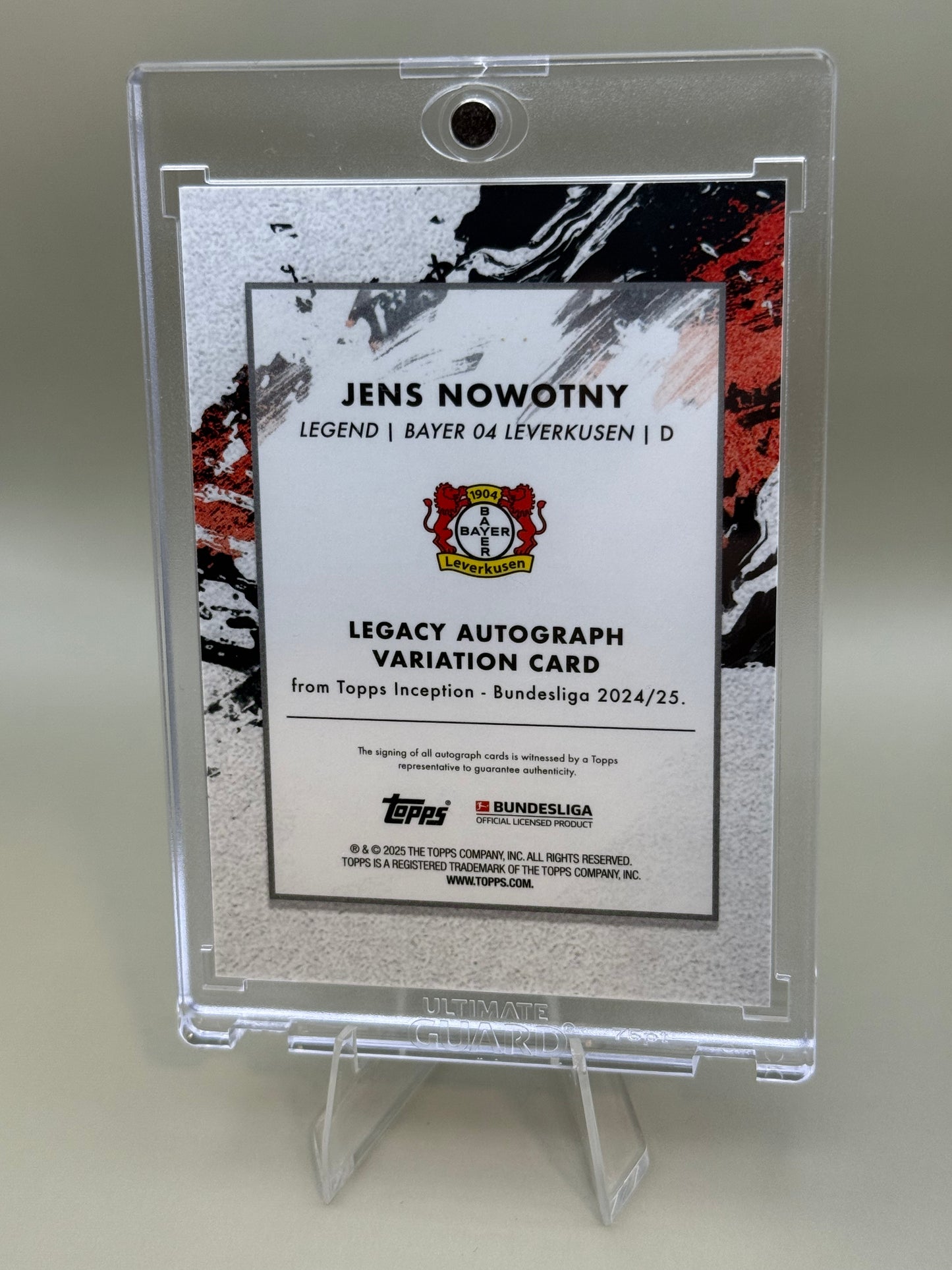 Topps Inception Bundesliga | Jens Nowotny - Autogramm 07/25