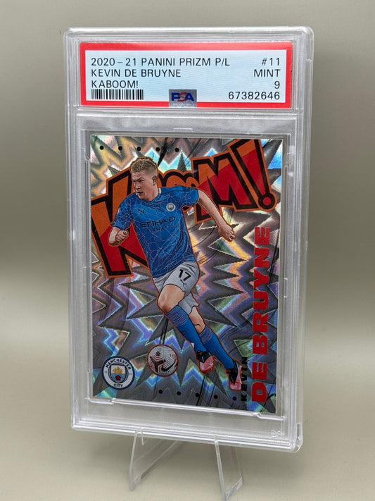 Kaboom Kevin de Bruyne PSA9 | Panini Prizm 2020-21 | #11