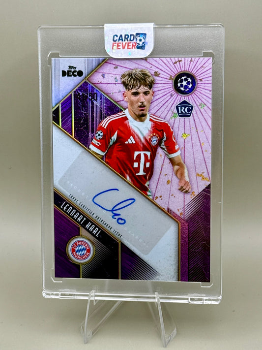 Lennart Karl | Bayern München | Topps Deco 2025/26 | Auto | limitiert 41/50 | Rookie