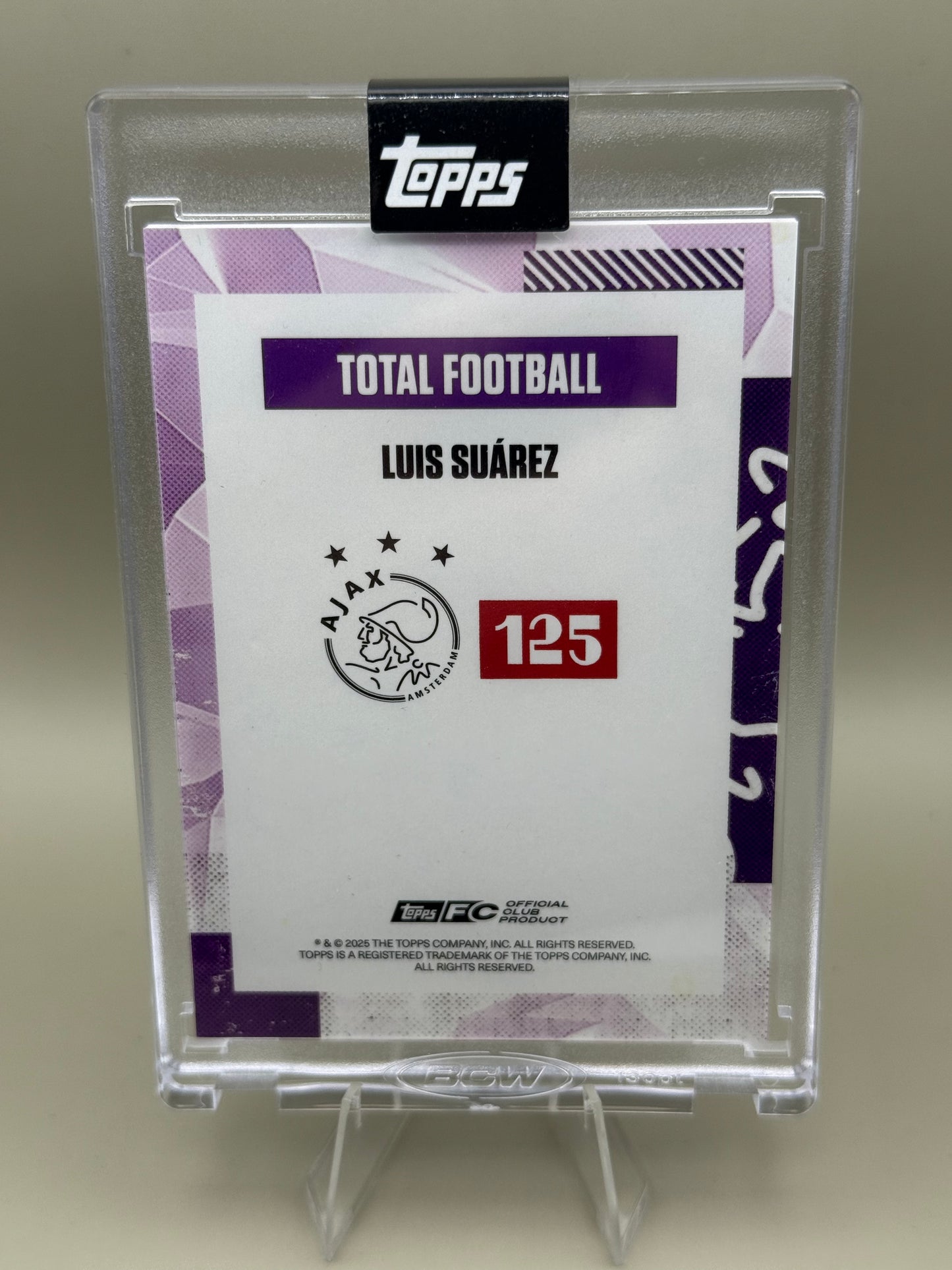 Topps 125th anniversary Ajax Amsterdam | Luis Suarez | limitiert /25 | Total Football