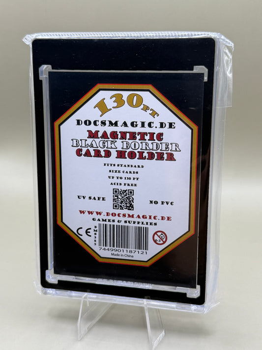 Magnetic Card Holder Black Border 130 PT UV safe - Magnet Kartenhalter