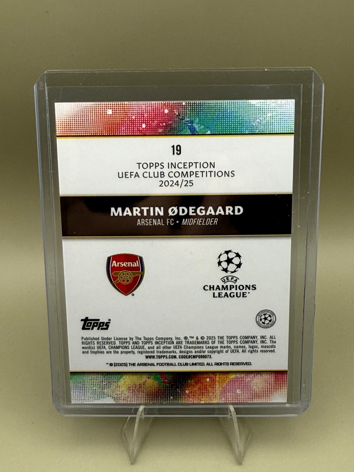 Topps Inception UCC 2024/25 | Martin Odegaard | Arsenal FC