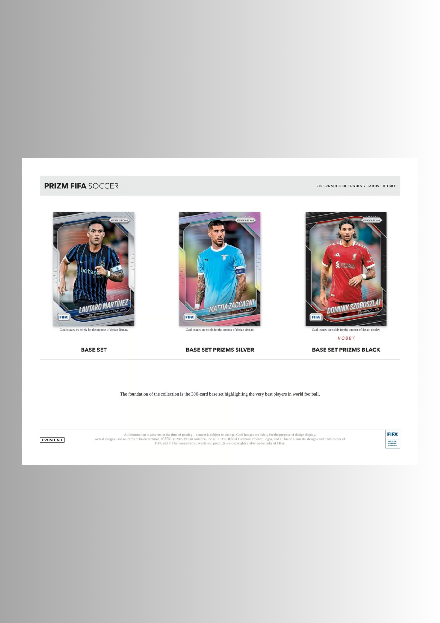 2025/26 Panini Prizm FIFA Fussball - Hobby Box