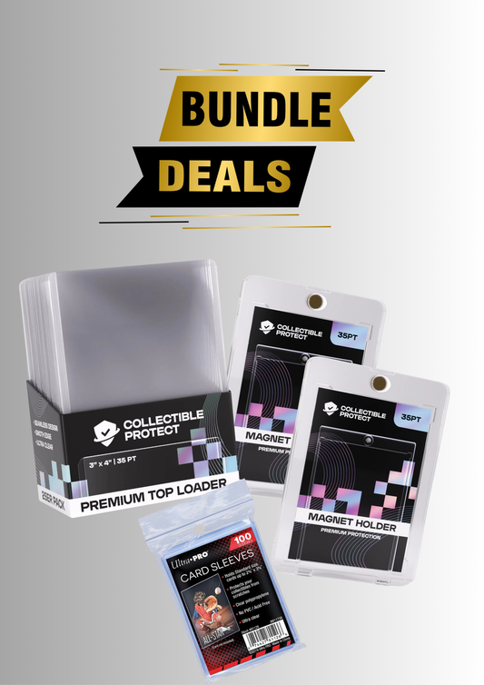 Card Protection Bundle – Toploader, Sleeves & 2 Magnet Holder