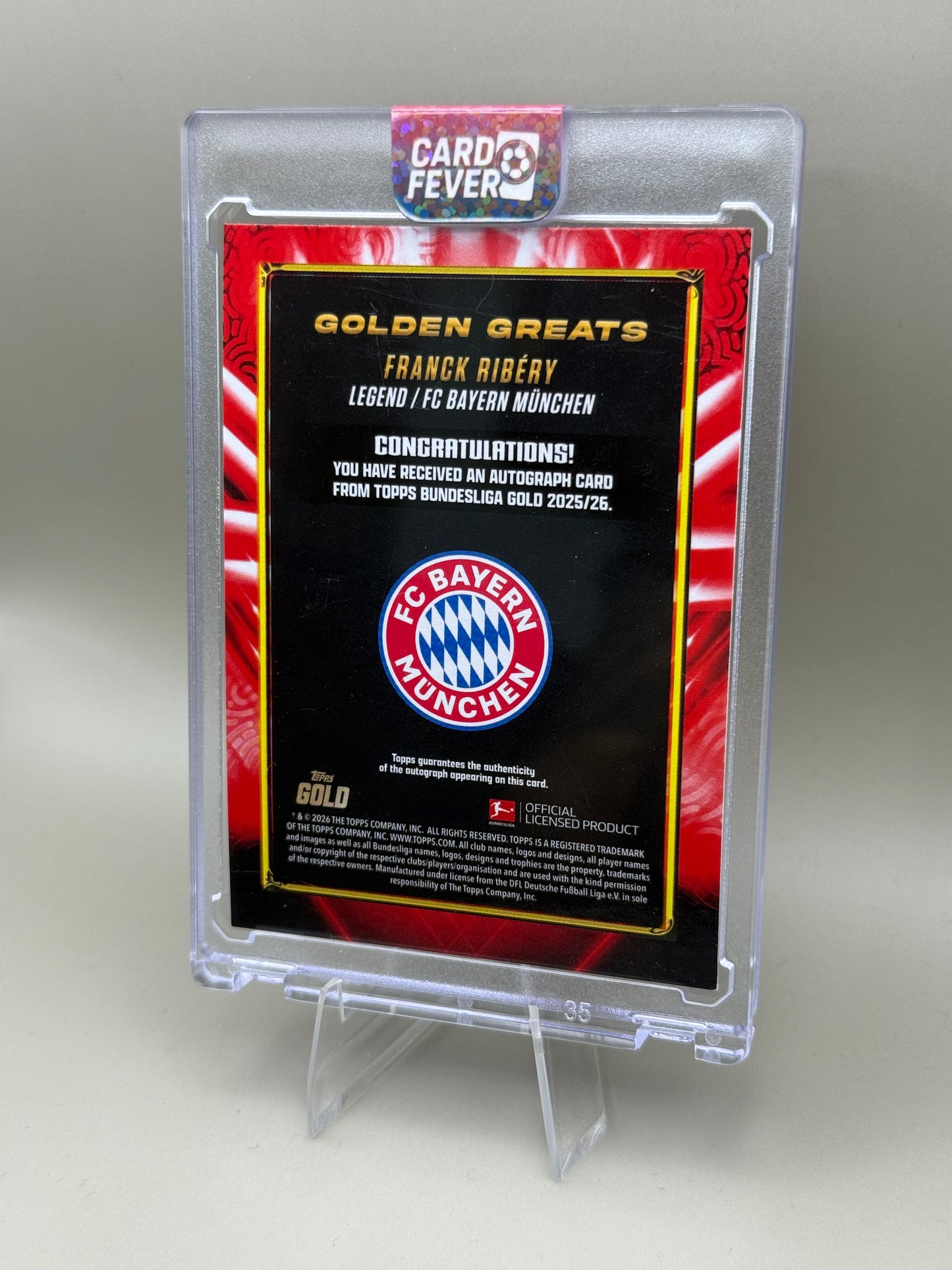 Frank Ribéry | Topps Gold Bundesliga | Auto | limitiert /5