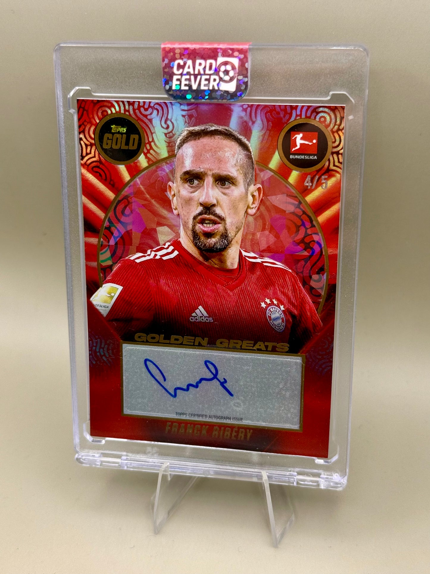 Frank Ribéry | Topps Gold Bundesliga | Auto | limitiert /5