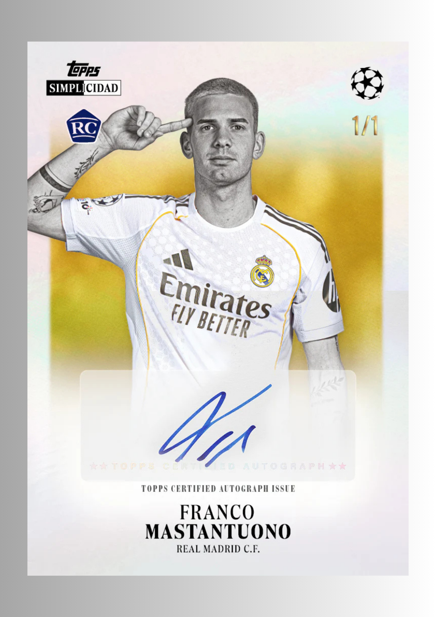 Topps UEFA Club Competitions Simplicidad 2025-26 - Hobby Box