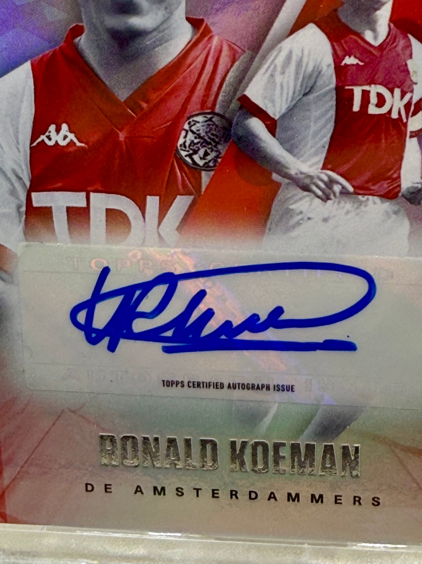 Topps 125th Anniversary Ajax Amsterdam | Ronald Koeman | limitiert 10/10 | Autogramm | De Amsterdammers