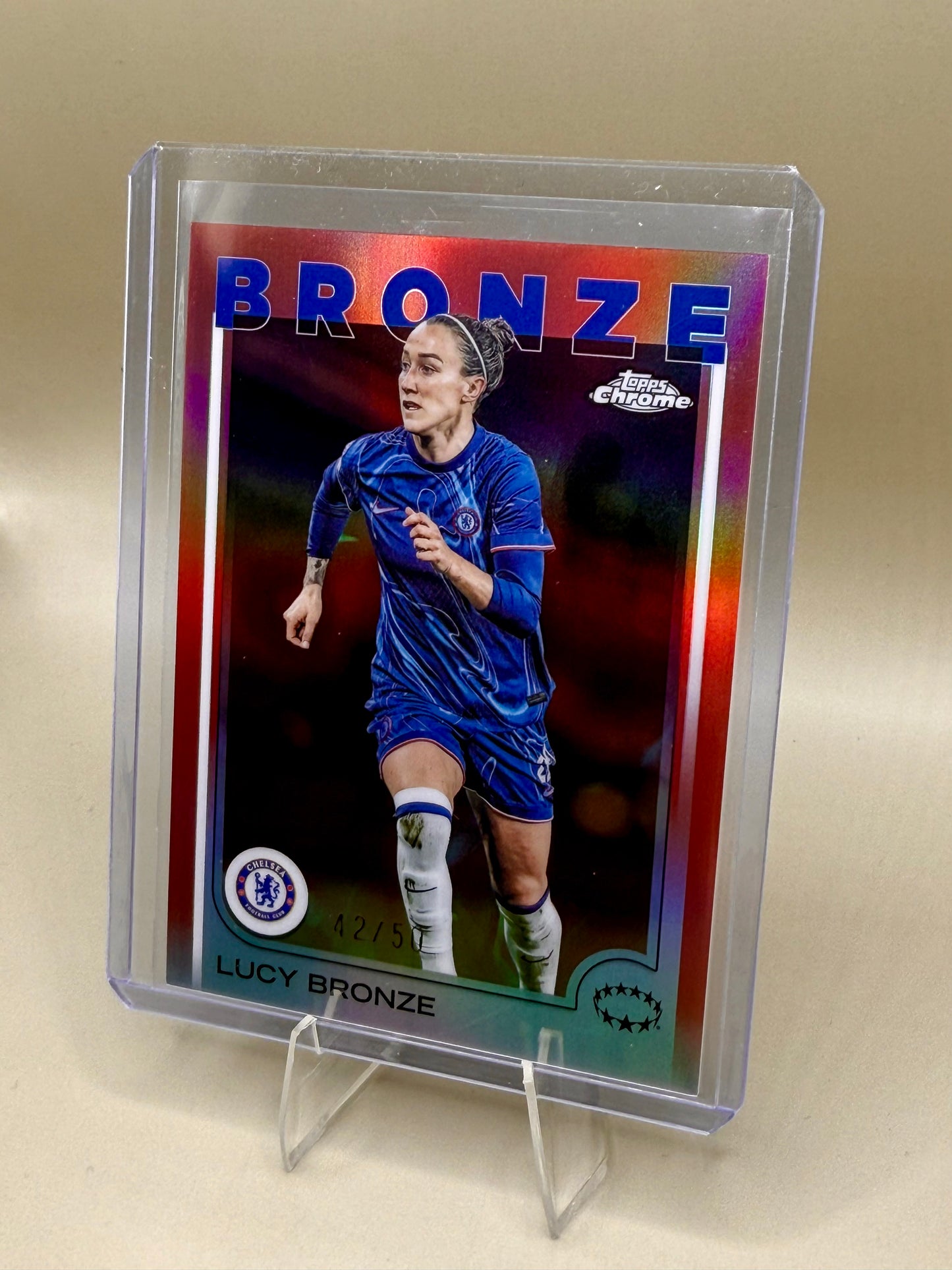 Topps Chrome UWCL 2024/25 | Lucy Bronze | Chelsea FC | limitiert 42/50