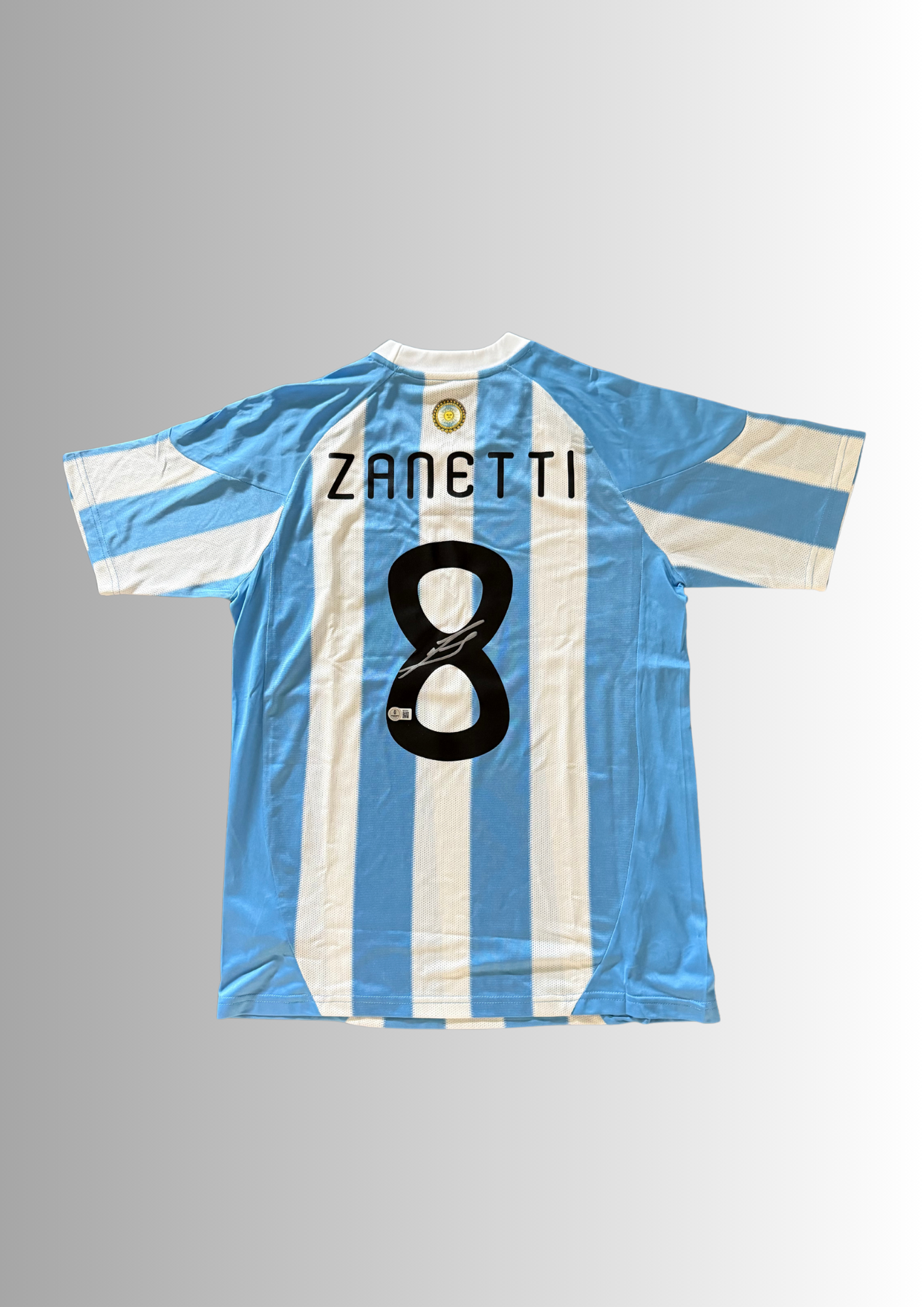 Javier Zanetti #8 Argentinien Signed Jersey (Beckett COA)